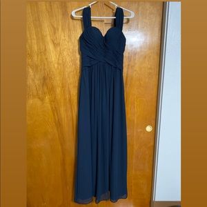 Navy Blue Bridesmaid Dress